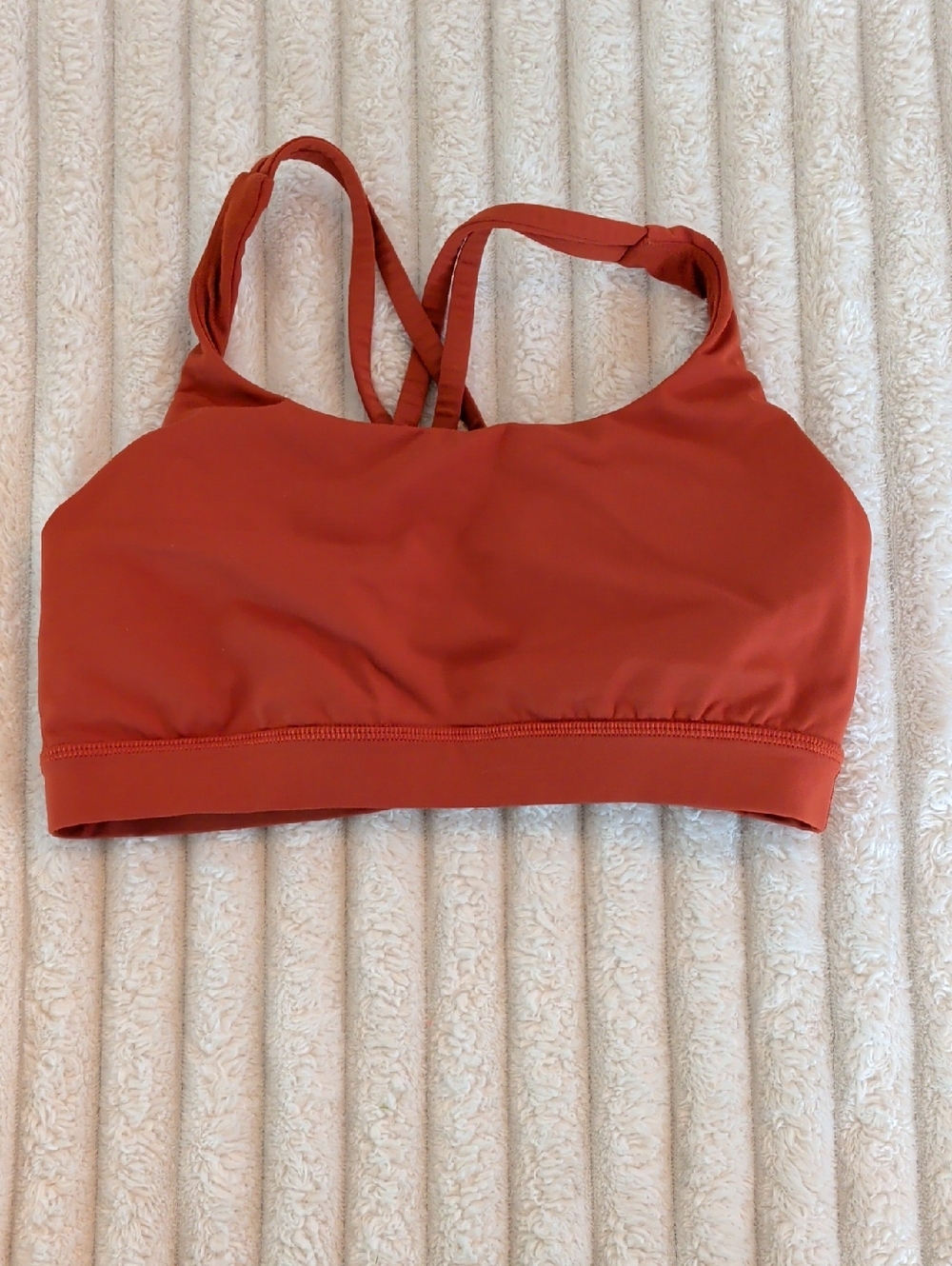 Lululemon Rust Strappy Sports Bralette